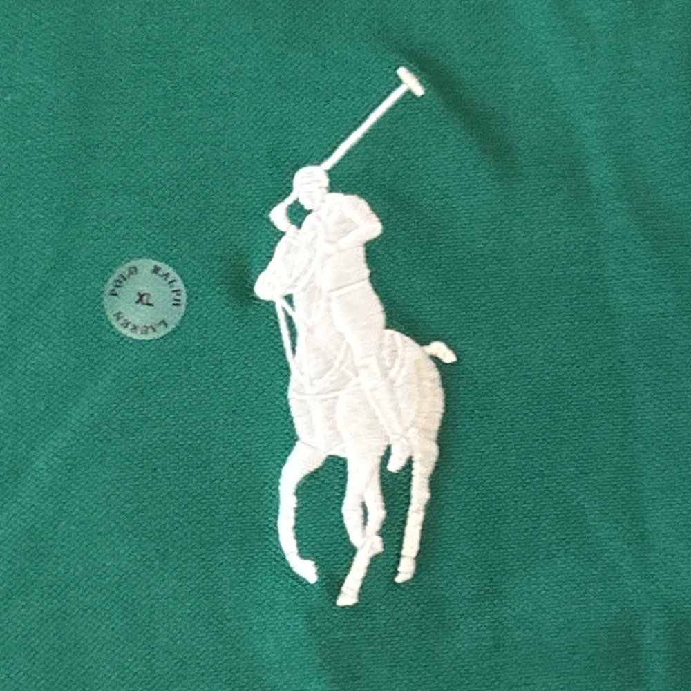 Polo Ralph Lauren Shirt Mens XL Multi Colorblock Big Pony Mesh Pique Player Polo - Picture 3 of 11